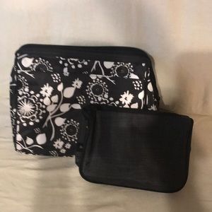 Cosmetic bag with make up case